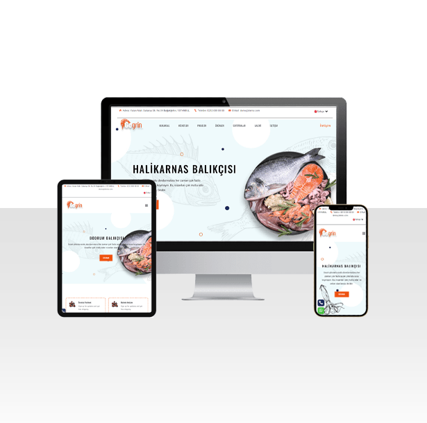 Izgara ve Balık Restoranı Web Sitesi Paketi – Somon