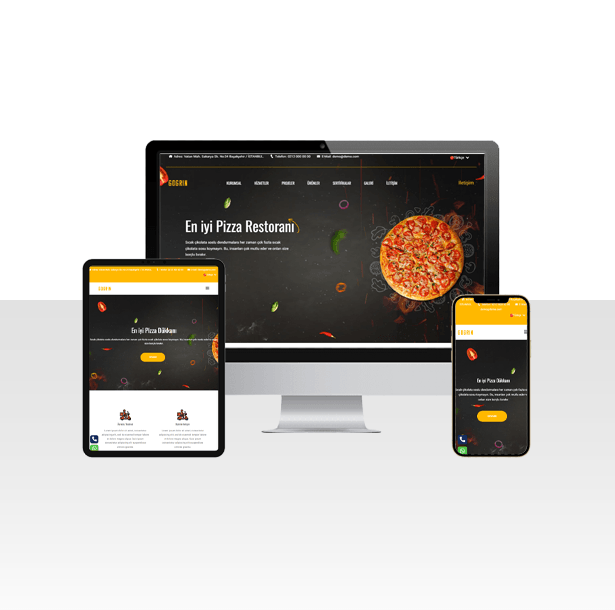 Pizza Salonu Hazır Web Sitesi Paketi – İtalya