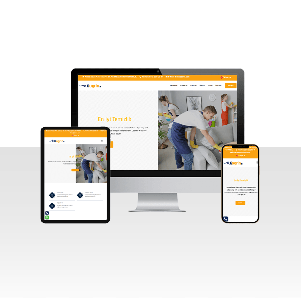 Halı , Koltuk ve Ev Temizliği Web Sitesi Paketi –  Find