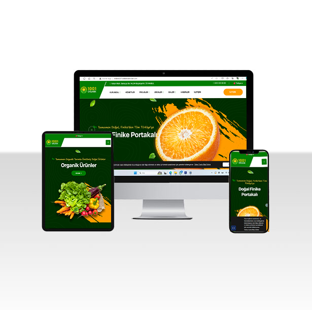 Organik Sebze Meyve Üretimi Web Sitesi Paketi – Portakal