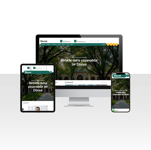 Dernek – Belediye ve Vakıf Web Sitesi Paketi – Donat