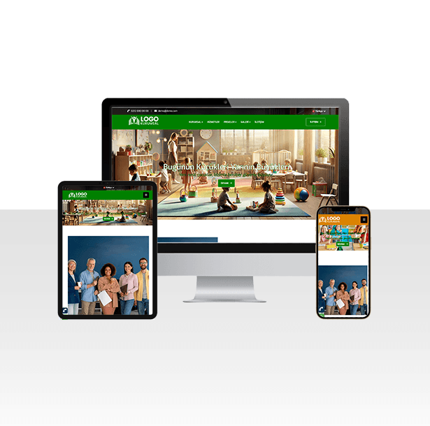 Hazır Kreş / Kolej ve Anaokulu Sitesi Web Paketi – Dalin