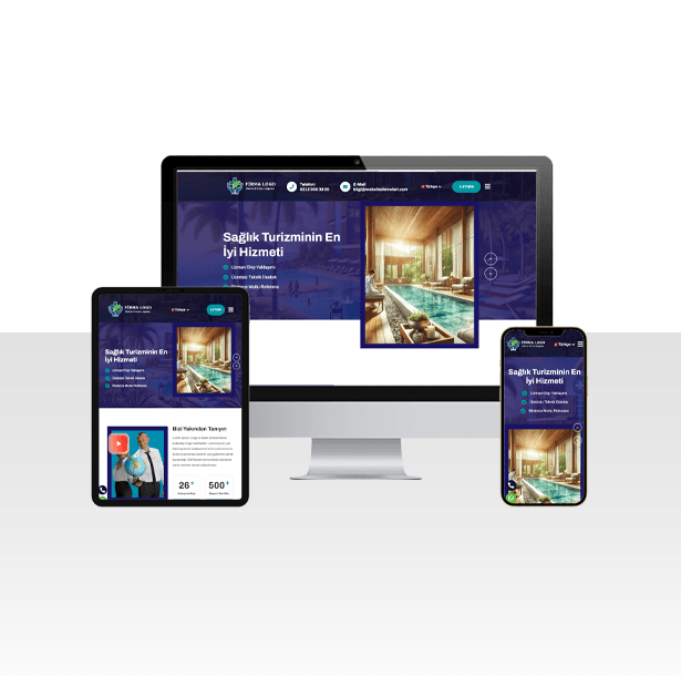 Sağlık Turizmi Hazır Web Sitesi Paketi – Global