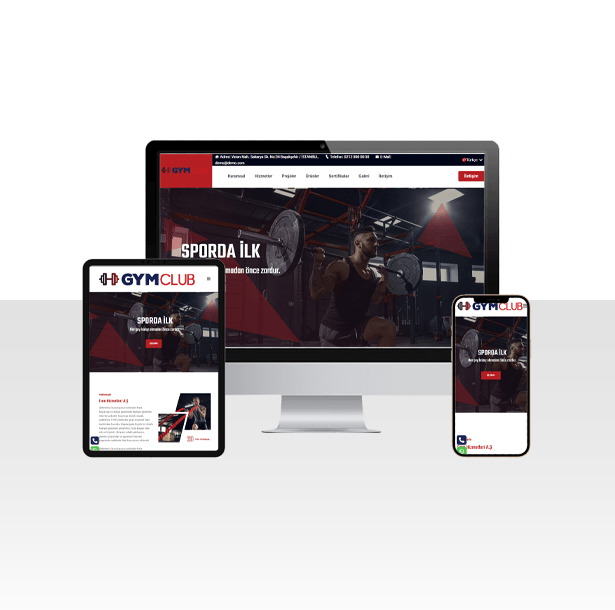 Spor Salonu / Fitness Web Sitesi Paketi – Training