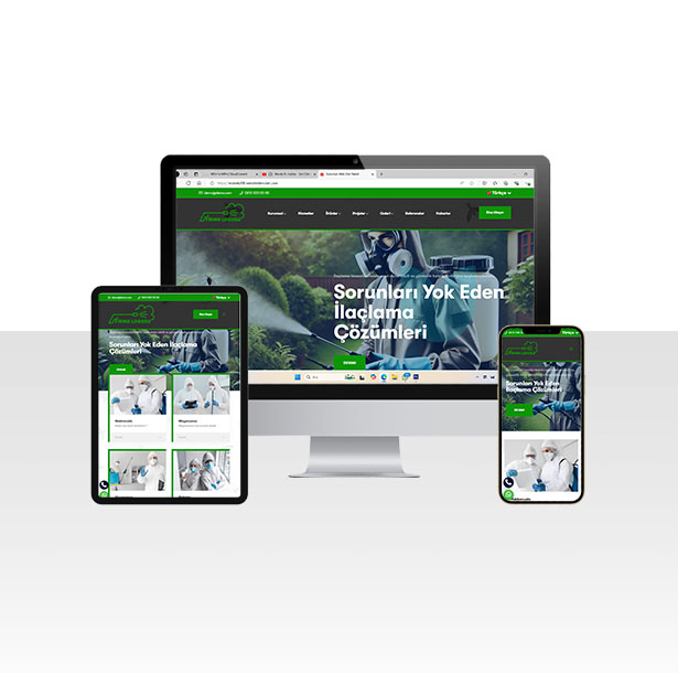 Haşere İlaçlama Firması Web Sitesi Paketi – Böcek