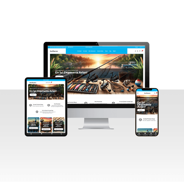 E-Ticaret Av Malzemeleri Satışı Web Sitesi Paketi – Yabani