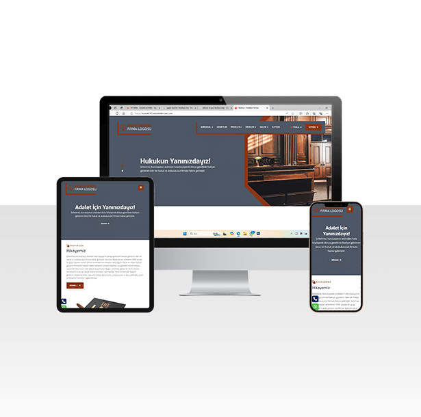 Hukuk İşleri , Avukat ve Danışmanlık Web Sitesi Paketi – Adalet