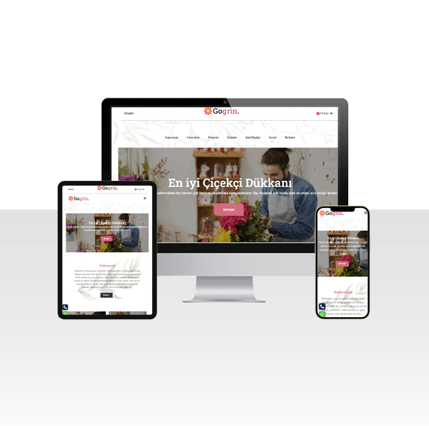 Çiçekçi Dükkanı Hazır Web Sitesi Paketi – Mega