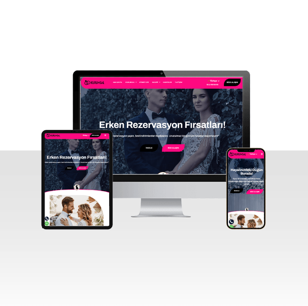 Düğün ve Davet Salonu Web Sitesi Paketi – Wedding Hall